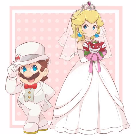 Princess Peach and Mario on their wedding day by migmonster1979 on ...