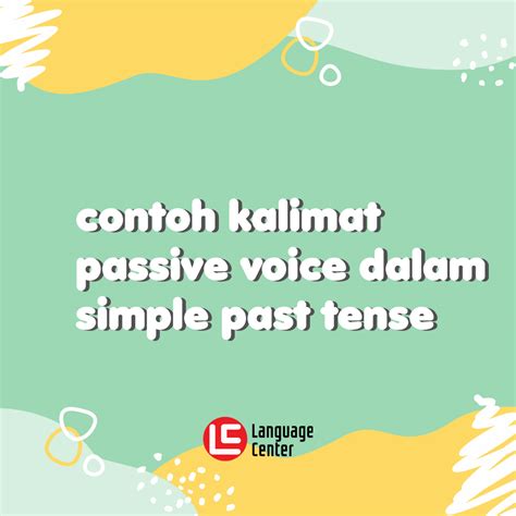 Detail Contoh Kata Passive Voice Koleksi Nomer 21