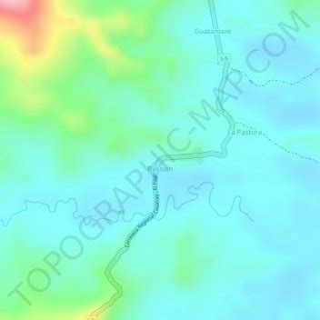 Russian topographic map, elevation, terrain