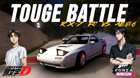 Forza Horizon 5 Touge Batttle Rx 7 FC VS AE86 YouTube