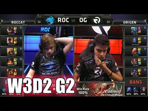 Roccat Vs Origen S Eu Lcs Summer Week Day Roc Vs Og W D