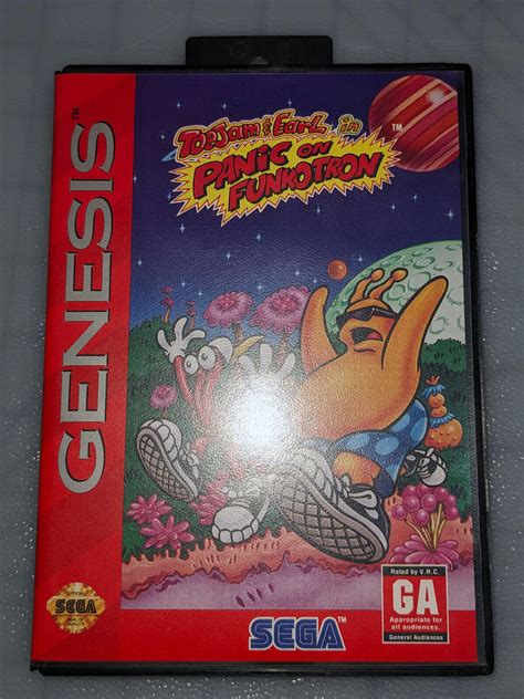 Toejam Earl In Panic On Funkotron Sega Genesis Cib Tested