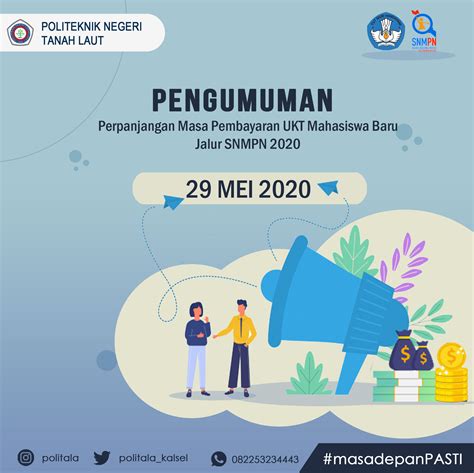 Perpanjangan Masa Pembayaran Ukt Jalur Snmpn