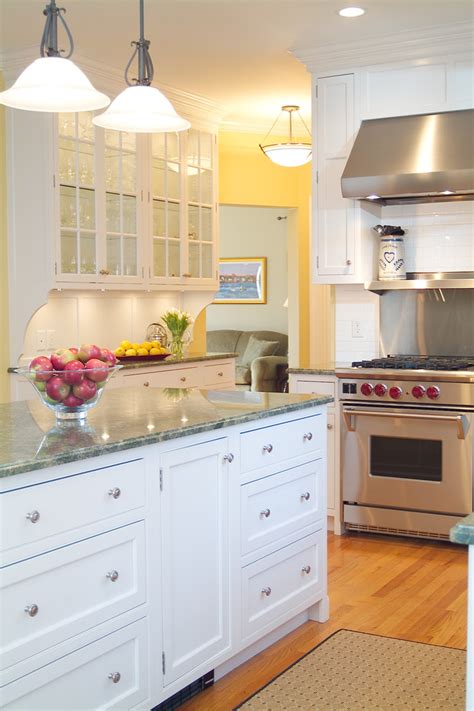 Classic Shaker Style White Kitchen Traditional Kitchen Boston By Kathy Marshall Design