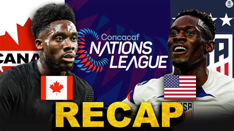 CONCACAF Nations League USA BEATS Canada 2 0 FULL Game Highlights