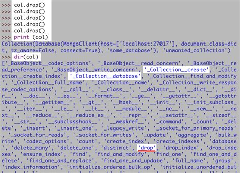 How To Delete Mongodb Collections Using Python Objectrocket