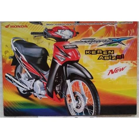 Jual Cover Body Full Set Kasar Halus Supra X 125 Lama Warna Merah Hitam