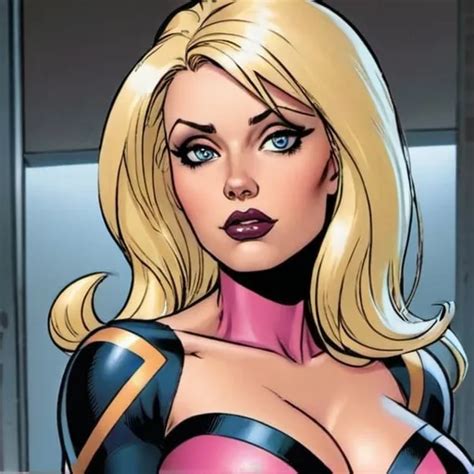 Hypnotic Villainess Bimbo Blonde In Marvel Comics