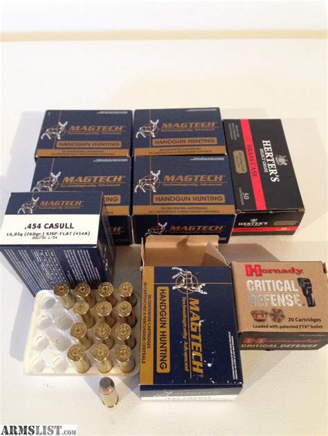 ARMSLIST - For Sale: .454 Casull Ammo