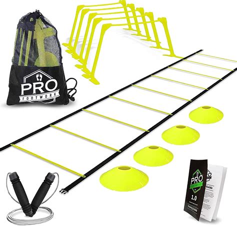 Agility Ladder Speed Training Equipment Includes Speed Hurdles