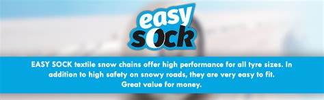 Easysock EASYSOCKS L Textile Snow Chains Size L Pack Of 2 Amazon Co