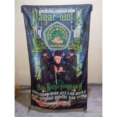 Jual Bendera Umbul Umbul Full Printing PAGAR NUSA Ukuran 120x80