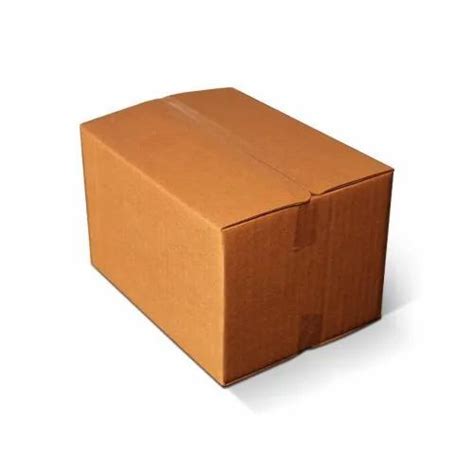 Brown Plain Rectangular 5 Ply Corrugated Box Size Lxwxh Inches