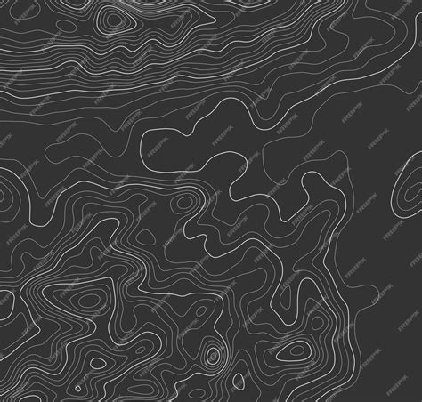 Premium Vector Grey Contours Vector Topography Geographic Mountain