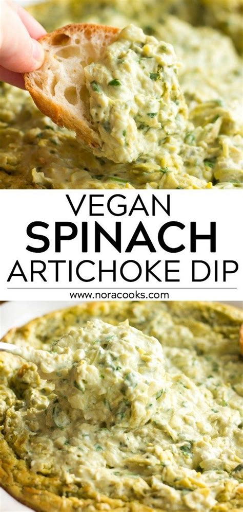 The Best And Easiest Vegan Spinach Artichoke Dip Made With Whole Real