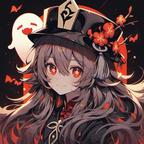 Premium AI Image | Anime girl with long hair wearing a top hat and a ...