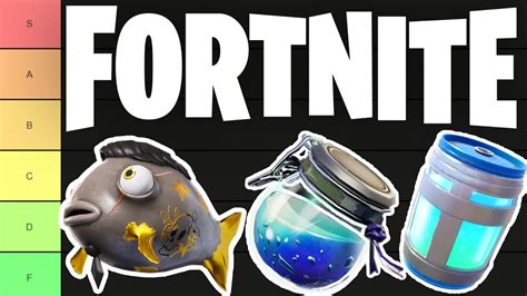 FORTNITE HEALING ITEMS TIERLIST YouTube