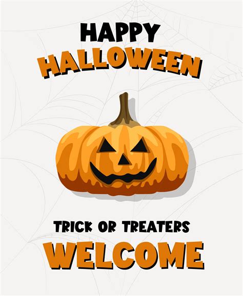 Welcome Trick Or Treat Sign Halloween 15 Free Pdf Printables Printablee