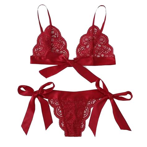 Sensual Lingerie Woman Sexy Underwear Set Wireless Bra Thong Women S