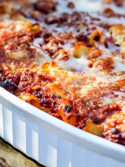 Homemade Baked Ziti Recipe Savoring Italy