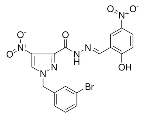 1 3 BR BENZYL N 2 HO 5 NITROBENZYLIDENE 4 NITRO 1H PYRAZOLE 3