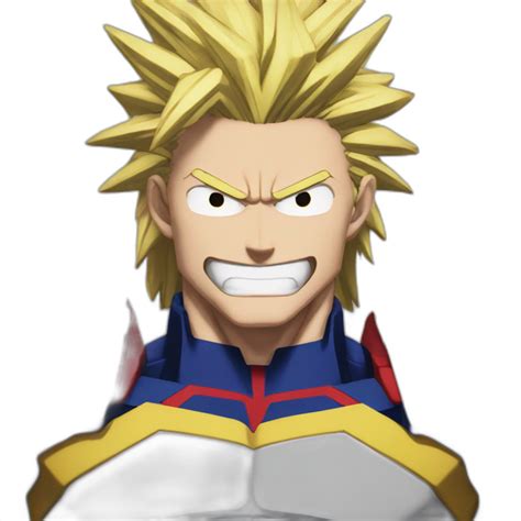 All Might Hero Motivated Ai Emoji Generator