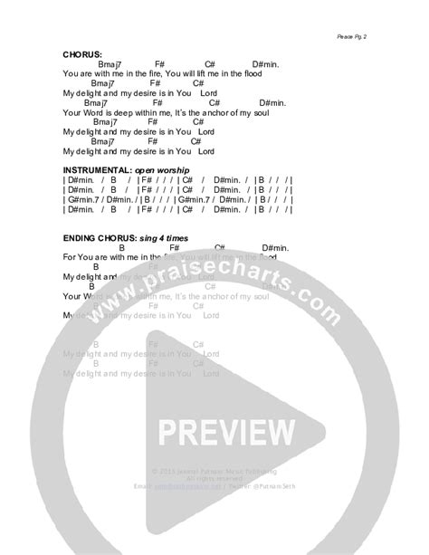 Peace Chords Pdf Seth Putnam Praisecharts