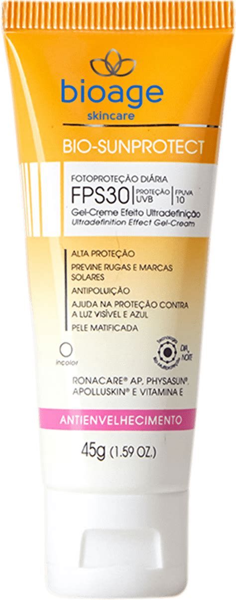 Protetor Solar Bioage Bio SunProtect Antienvelhecimento FPS30 Beleza