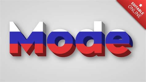 mode  russia flag text effect generator