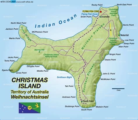 Christmas Island Map ~ ARQUIRURGICA