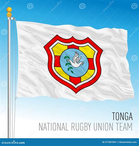 Rugby Federation of Tonga Flag, Illustration Editorial Photo ...