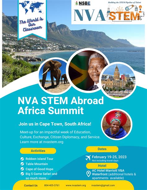 Join Nva Stem In Cape Town South Africa February 19 25 2023