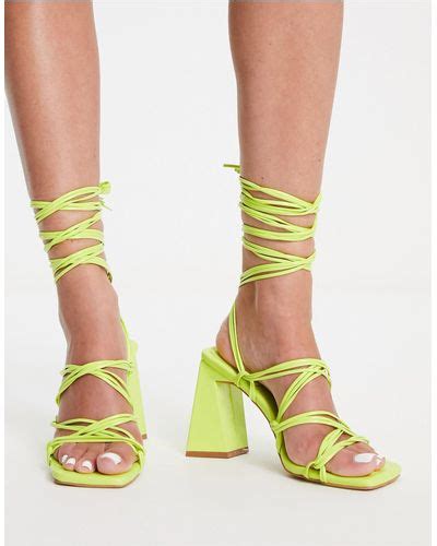 Green Simmi Shoes Heels For Women Lyst