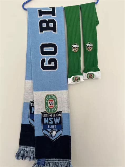 State Of Origin Vb Nsw Blues Rugby League Supporter Scarf And Vb