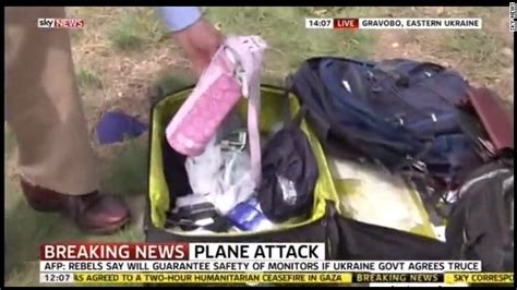 Sky News Sorry After Reporter Goes Through Mh17 Luggage Cnn