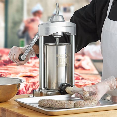 5 Lb Vertical Manual Sausage Stuffer Backyard Pro WebstaurantStore