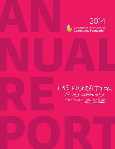 CNDCF Annual Report By Cambridge North Dumfries Community Foundation