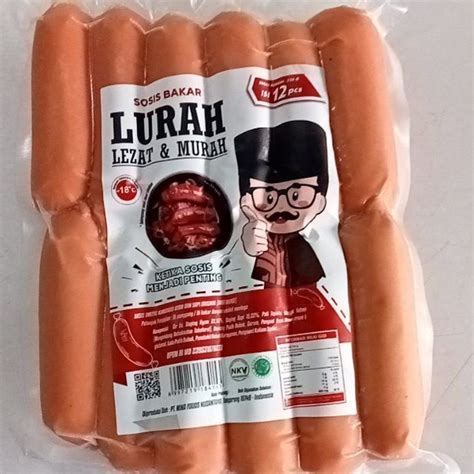 Jual Sosis Sapi Mini Original LURAH 500gr Isi 12pcs Makanan Beku