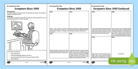 Computers Since 1950 Worksheet Worksheet Worksheet