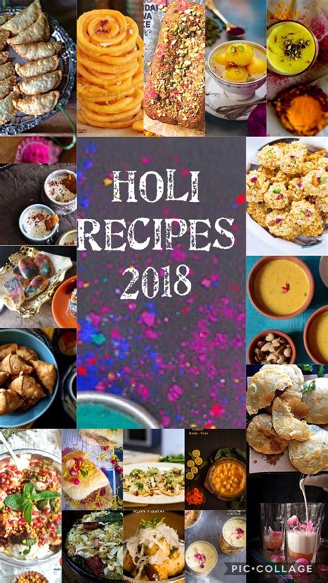 Holi Recipes 2018 - Collection of Sweets, Savories & Drinks Holi Recipes