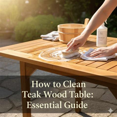 how to clean a teak table