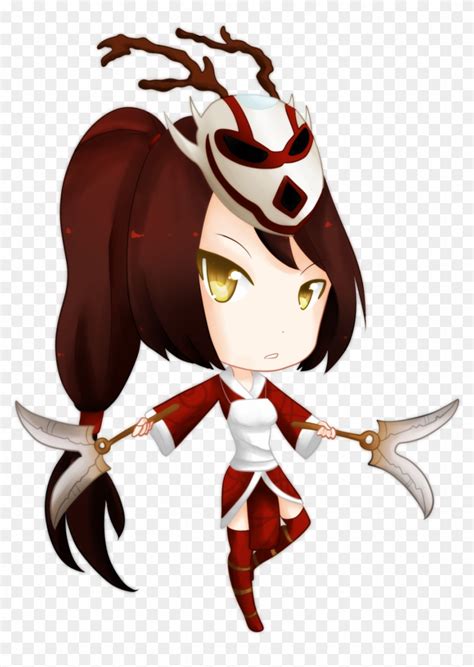 Bloodmoon Akali Fan Art League Of Legends Chibis Free Transparent