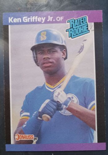 1989 Ken Griffey Jr Donruss Rated Rookie 33 ERROR EBay