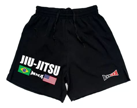 Kit Shorts Bermuda Nogi Jiu Jitsu Mma Estilo Competidor