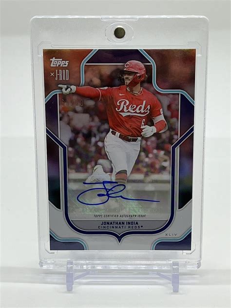 2023 Topps X J Rod The Show Out Collection Jonathan India Auto 99 Reds