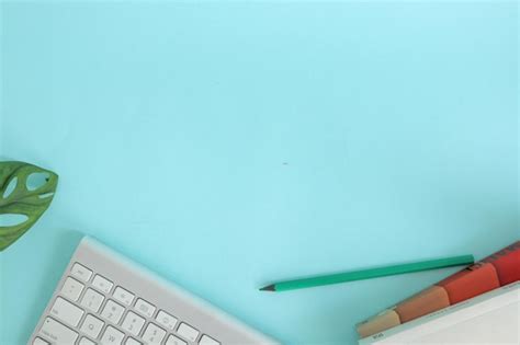 premium photo  keyboard  top view