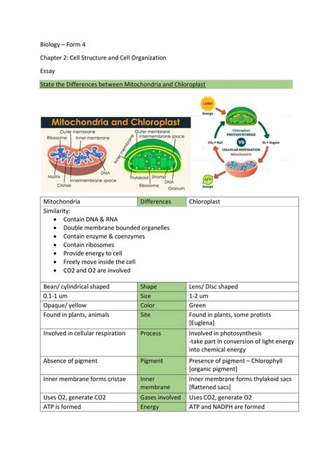 Biology Form 4 Chapter 2 Essay Biology Form 4 Spm Thinkswap