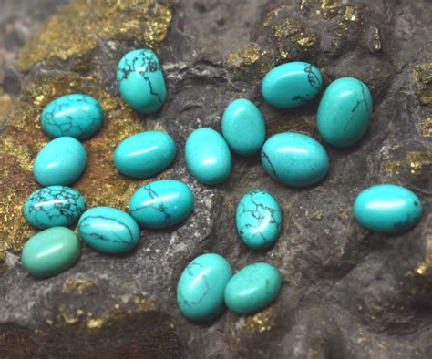 Arizona Turquoise Aaa Natural Turquoise Gemstone X Mm Ct Etsy