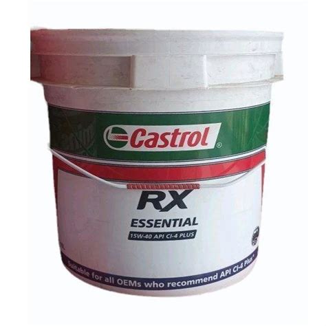 Castrol Rx Essential W Api Ci Plus Engine Oil Bucket Of