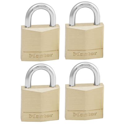 Cadenas à clés largeur 30 mm en laiton s entrouvant par 4 MASTER LOCK